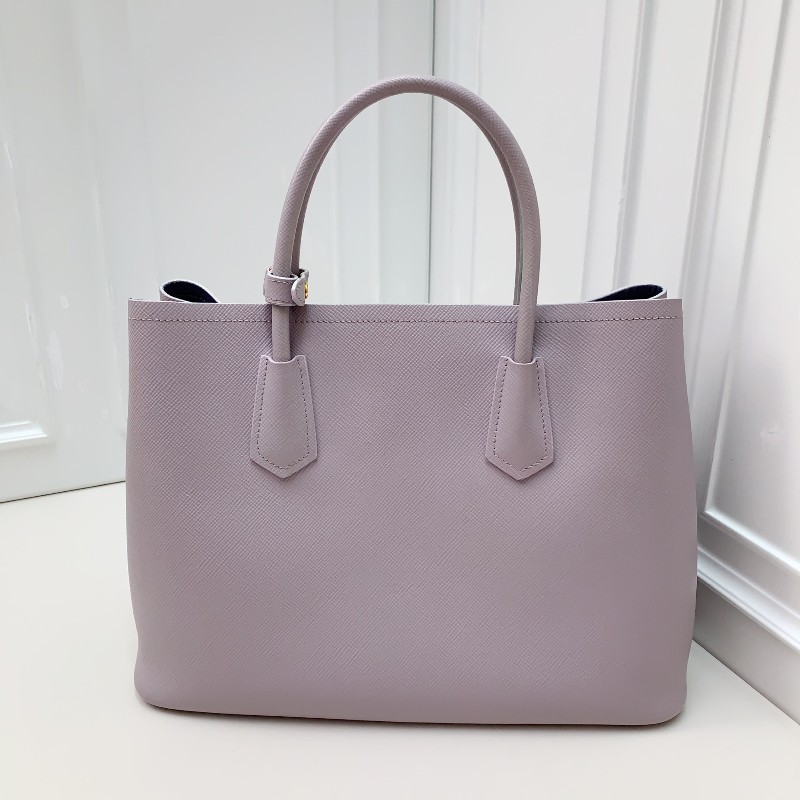 PRADA Double香芋紫手提包-1