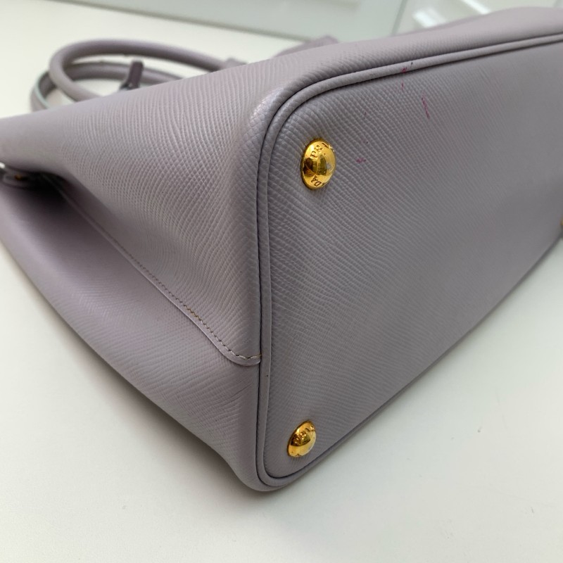 PRADA Double香芋紫手提包-11