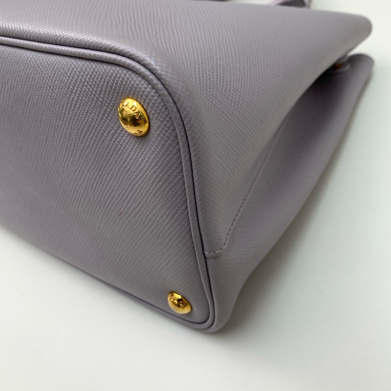 PRADA Double香芋紫手提包-12