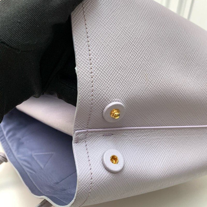 PRADA Double香芋紫手提包-14