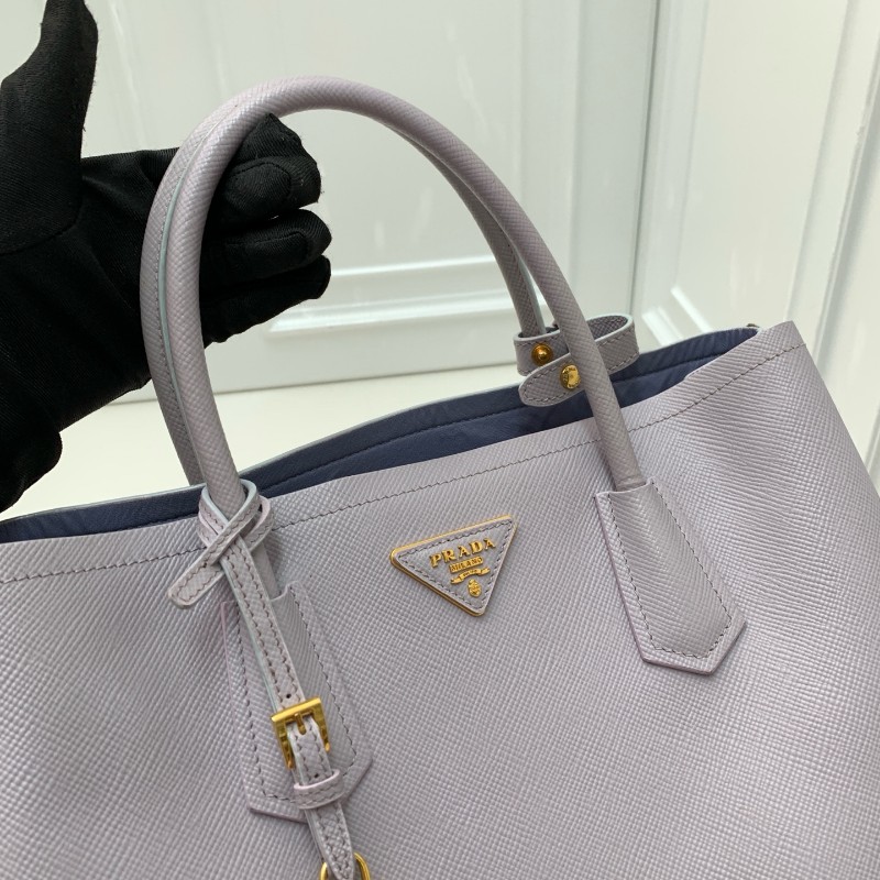 PRADA Double香芋紫手提包-17