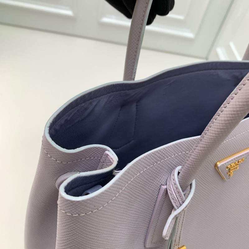 PRADA Double香芋紫手提包-21