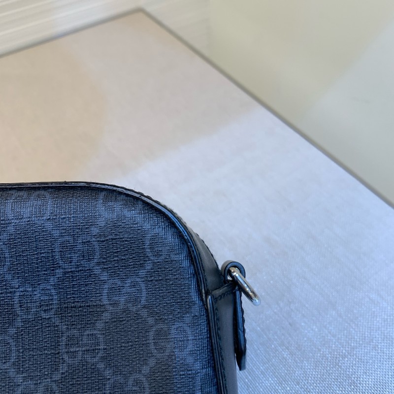 GUCCI GG黑灰色相機包 斜背包-7