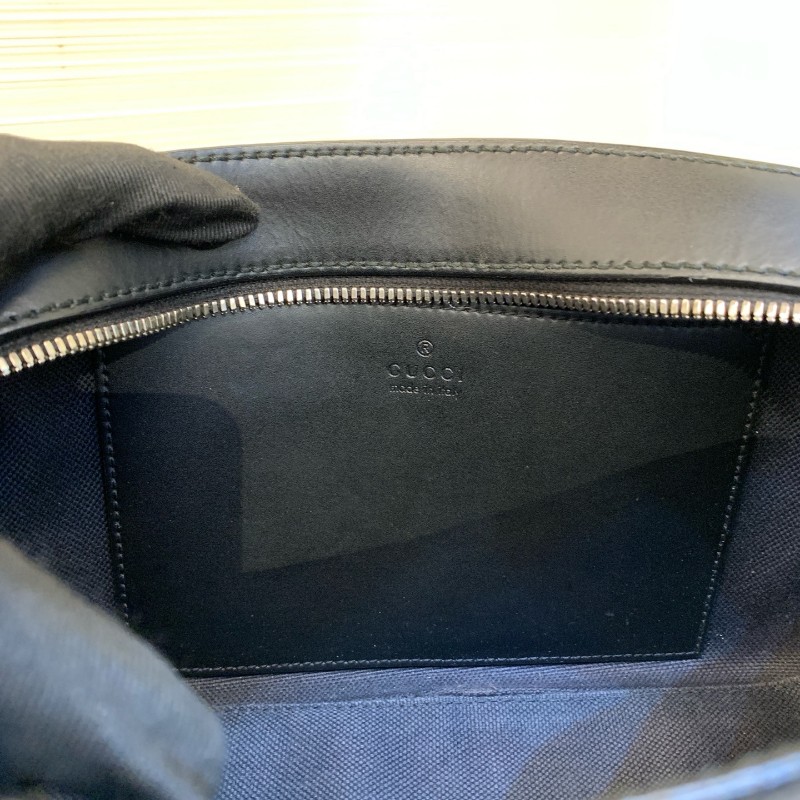 GUCCI GG黑灰色相機包 斜背包-18