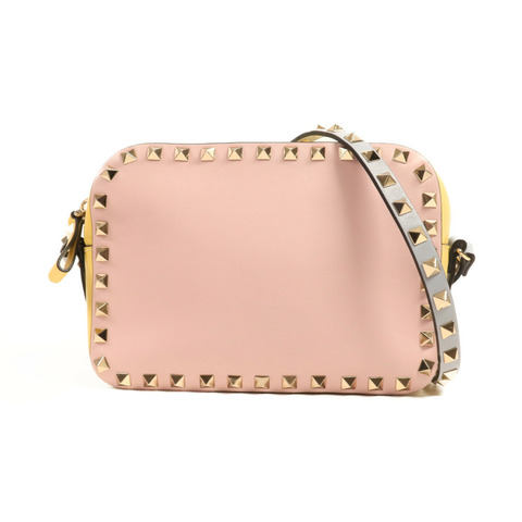 Valentino 牛皮皮革Shoulder Bag金扣肩背袋
