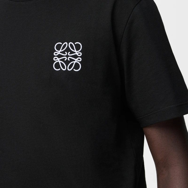 【全新品♥️盒子吊牌在】Loewe 羅威 Anagram 黑色棉質 經典 Logo T-shirt 短袖上衣-2
