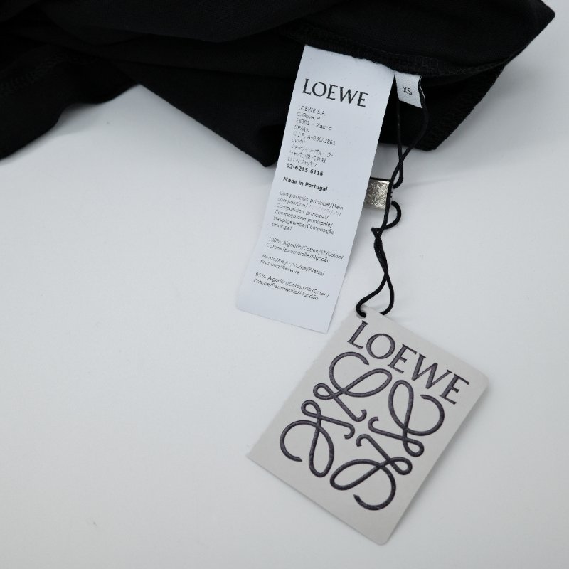 【全新品♥️盒子吊牌在】Loewe 羅威 Anagram 黑色棉質 經典 Logo T-shirt 短袖上衣-4