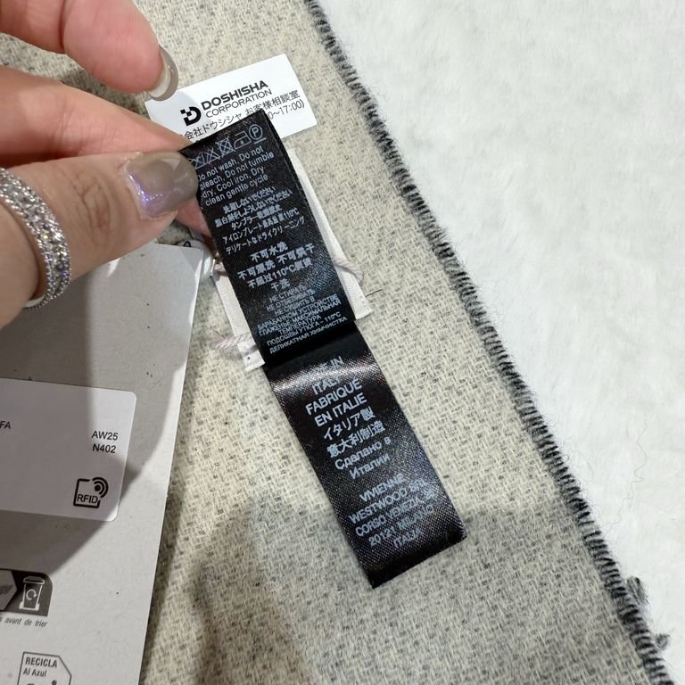 Vivienne Westwood Scarf In Black/Grey-2