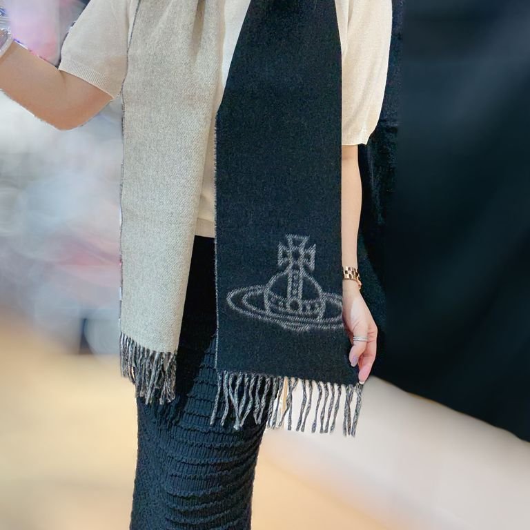 Vivienne Westwood Scarf In Black/Grey-3