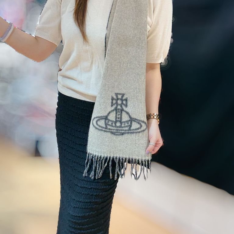Vivienne Westwood Scarf In Black/Grey-4