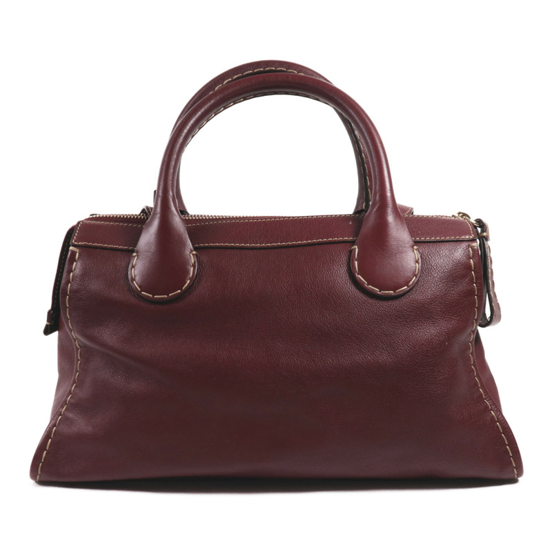 Chloe 牛皮皮革Edith Handle Bag金扣肩背袋-1