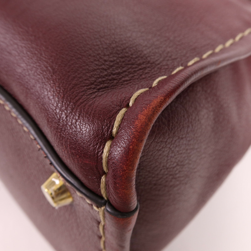 Chloe 牛皮皮革Edith Handle Bag金扣肩背袋-5