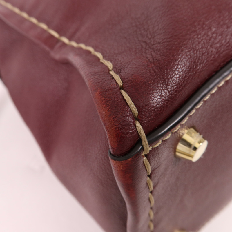 Chloe 牛皮皮革Edith Handle Bag金扣肩背袋-6