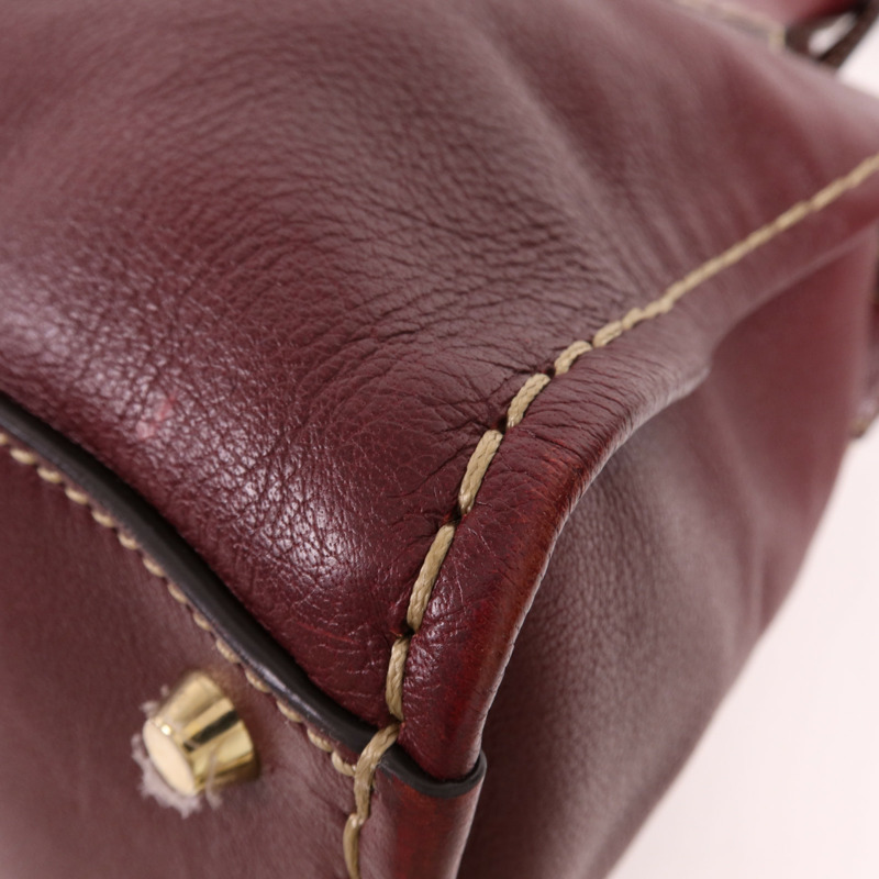 Chloe 牛皮皮革Edith Handle Bag金扣肩背袋-7