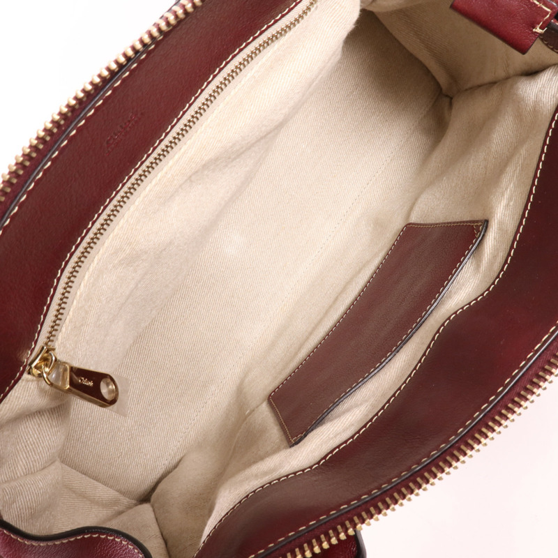 Chloe 牛皮皮革Edith Handle Bag金扣肩背袋-9