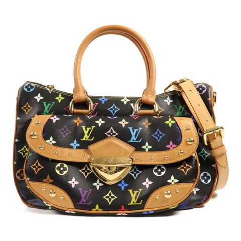 LOUIS VUITTON Monogram Multicolore Rita金扣手挽肩背兩用袋