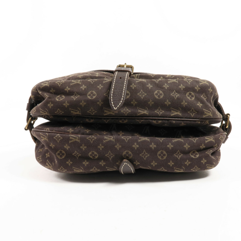 LOUIS VUITTON Monogram Mini Lin Saumur 30金扣肩背袋-3