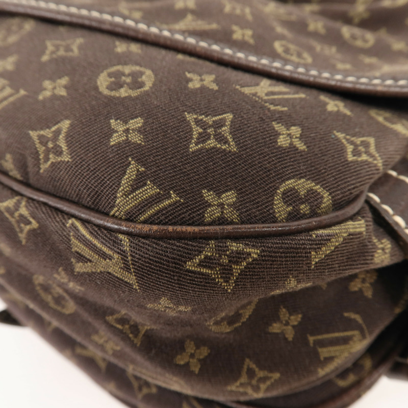 LOUIS VUITTON Monogram Mini Lin Saumur 30金扣肩背袋-5