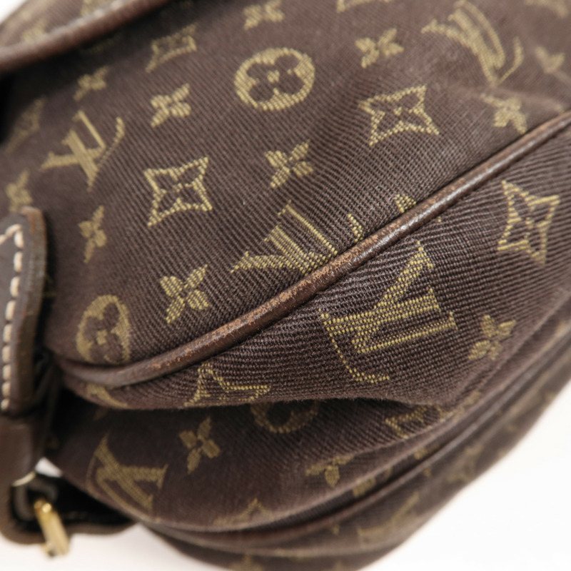 LOUIS VUITTON Monogram Mini Lin Saumur 30金扣肩背袋-8