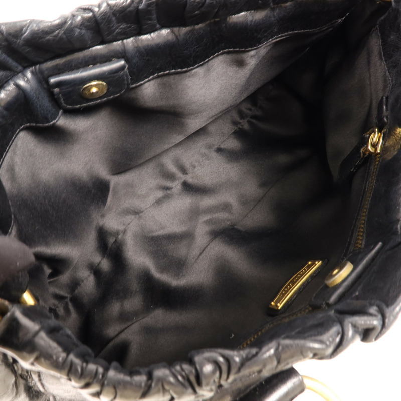 Miu Miu 牛皮皮革2 Way Shoulder金扣手挽肩背兩用袋-9