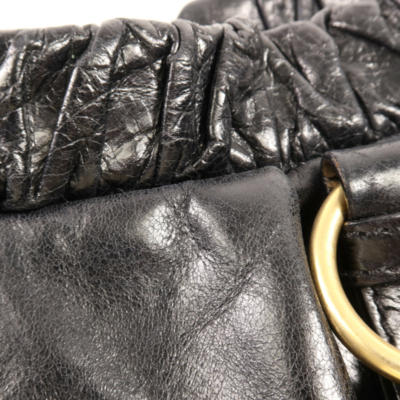 Miu Miu 牛皮皮革2 Way Shoulder金扣手挽肩背兩用袋-14