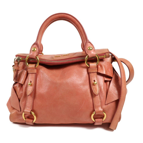 Miu Miu 牛皮皮革2 Way Shoulder金扣手挽肩背兩用袋