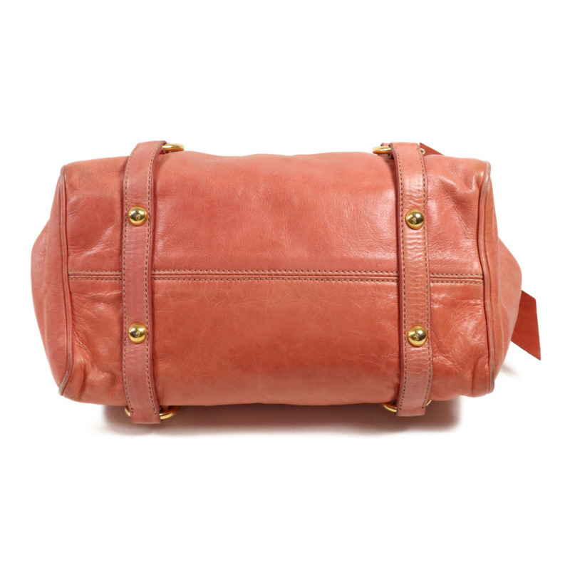 Miu Miu 牛皮皮革2 Way Shoulder金扣手挽肩背兩用袋-3