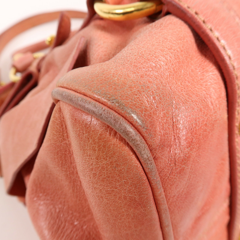 Miu Miu 牛皮皮革2 Way Shoulder金扣手挽肩背兩用袋-6