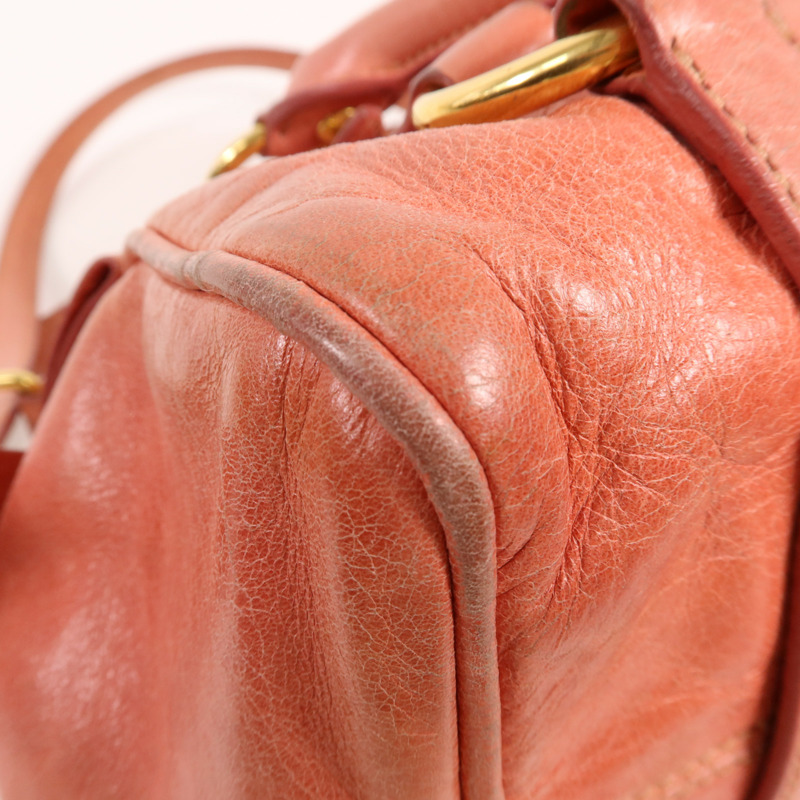 Miu Miu 牛皮皮革2 Way Shoulder金扣手挽肩背兩用袋-8