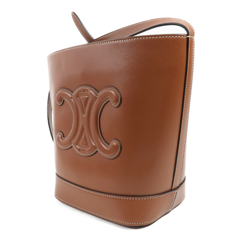 CELINE 牛皮皮革Cuir Triomphe金扣肩背袋-2