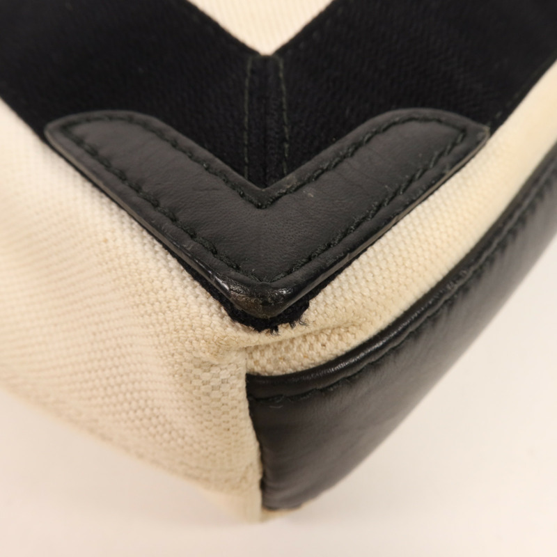 BALENCIAGA 帆布Cabas XS銀扣手挽肩背兩用袋-6