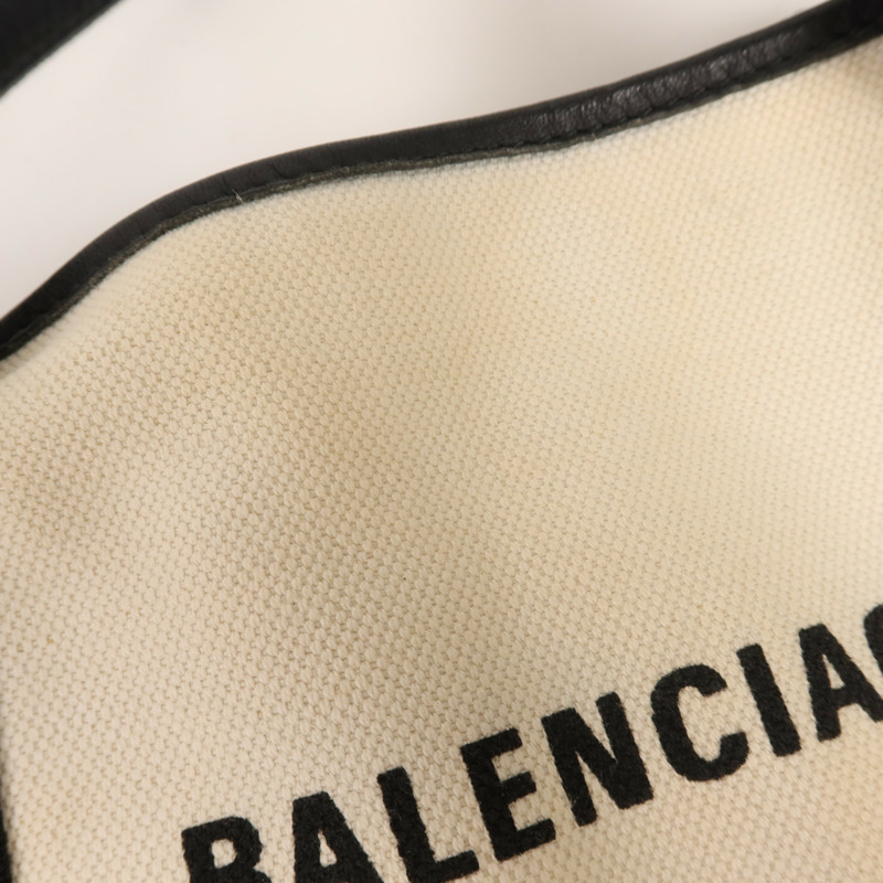 BALENCIAGA 帆布Cabas XS銀扣手挽肩背兩用袋-21