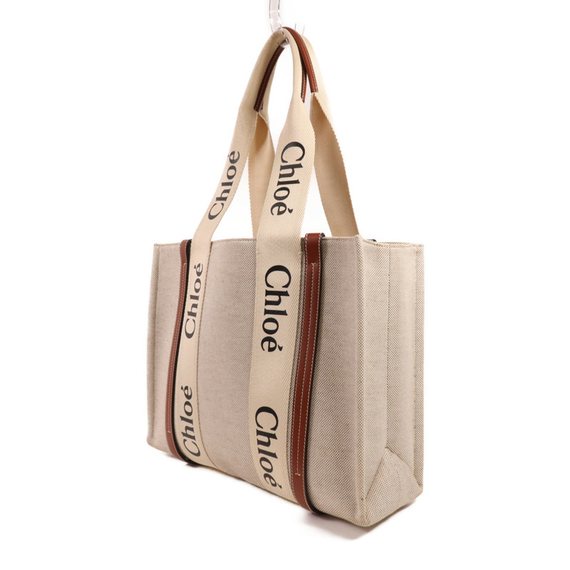 Chloe 帆布Woody Medium肩背袋/手挽袋-2