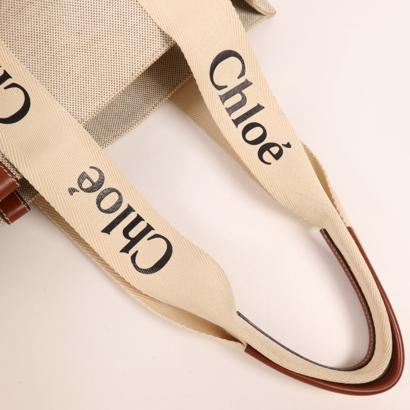 Chloe 帆布Woody Medium肩背袋/手挽袋-4