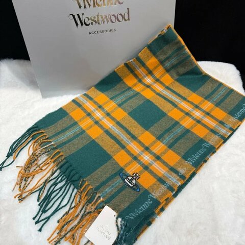 Vivienne Westwood Scarf In Orange/Green/Japan