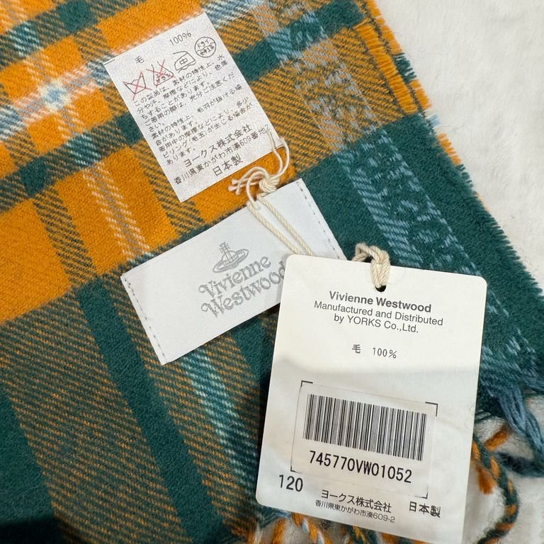 Vivienne Westwood Scarf In Orange/Green/Japan-1