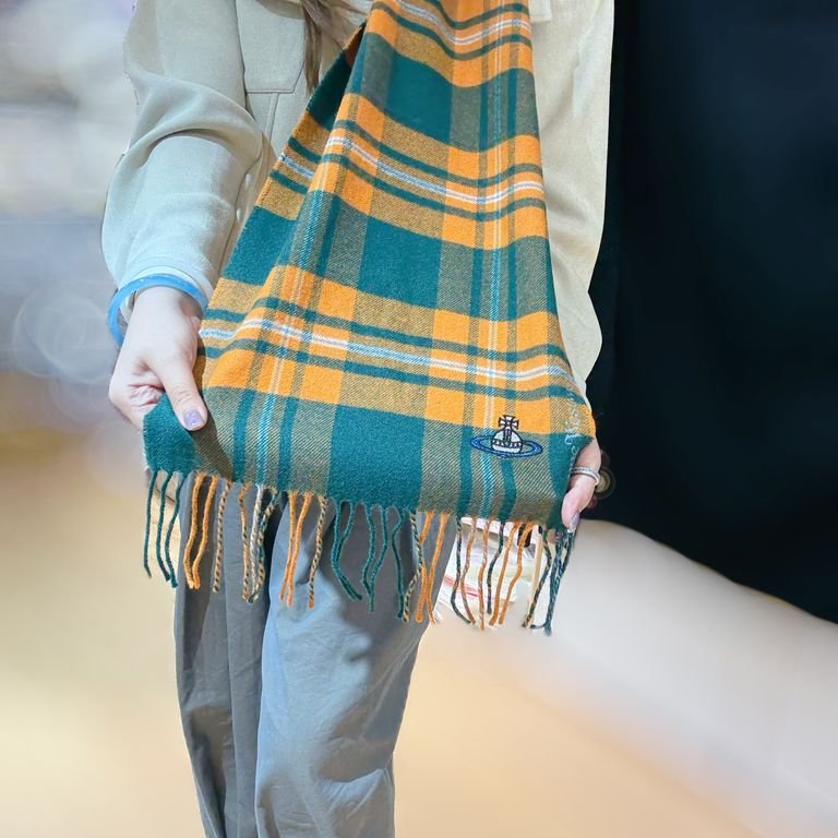 Vivienne Westwood Scarf In Orange/Green/Japan-2