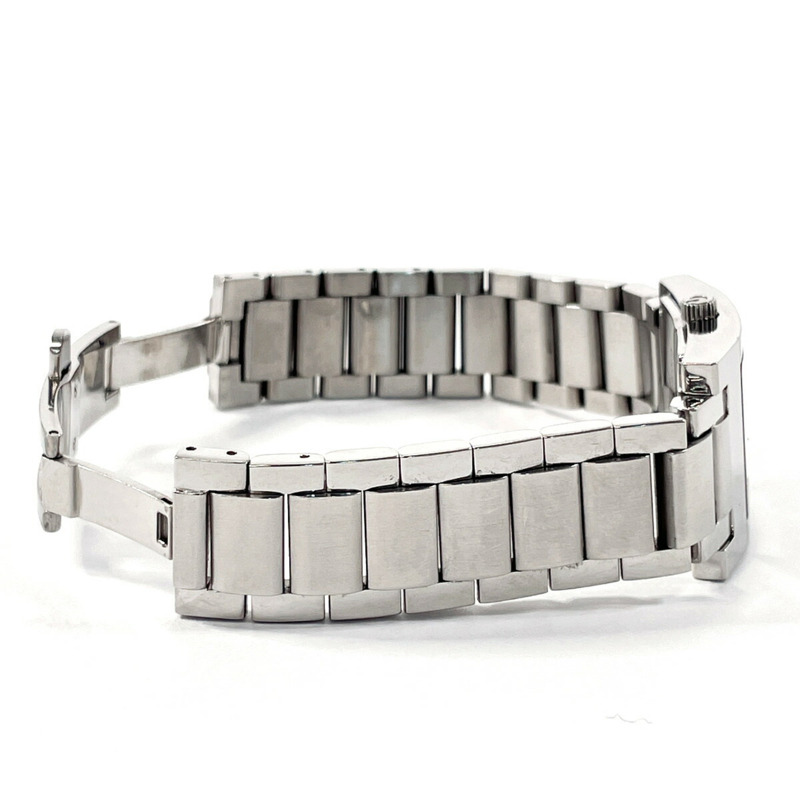 GUCCI 7700L 女士不鏽鋼腕錶,銀色石英機芯,黑色錶盤-3