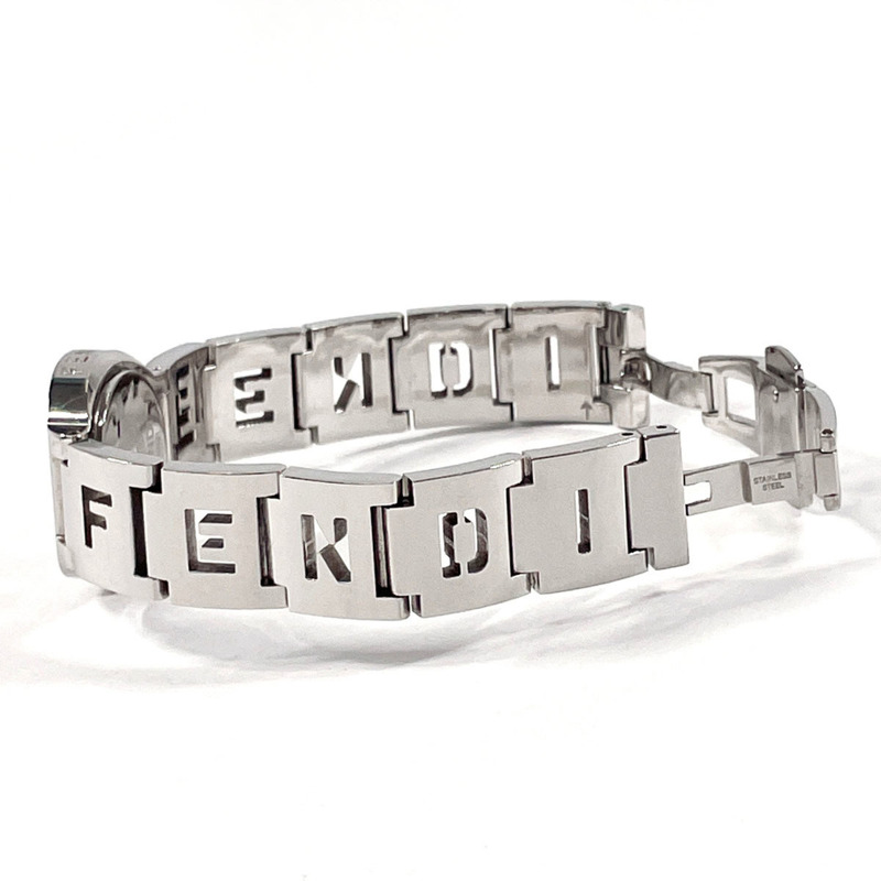 FENDI Horology 3050L 女士腕錶,不鏽鋼錶殼/不鏽鋼錶帶,銀色石英機芯,海軍藍錶盤-3