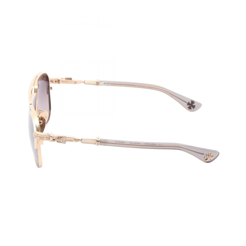 鉻心牌太陽眼鏡，鍍金塑膠灰色，二手男士款-2