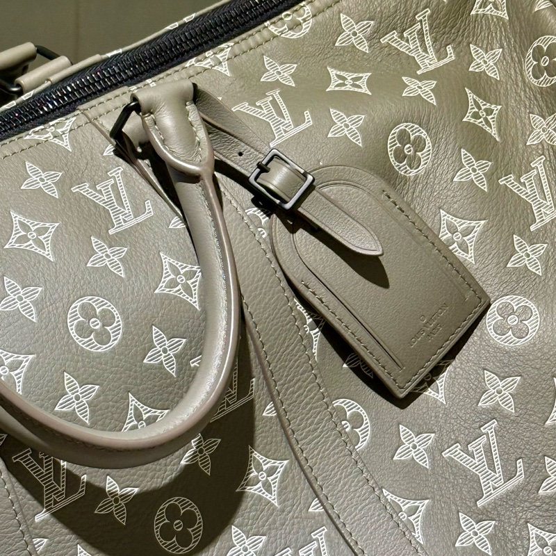 Louis Vuitton 橄欖綠 Keepall 50 Monogram Shadow壓花小牛皮-2