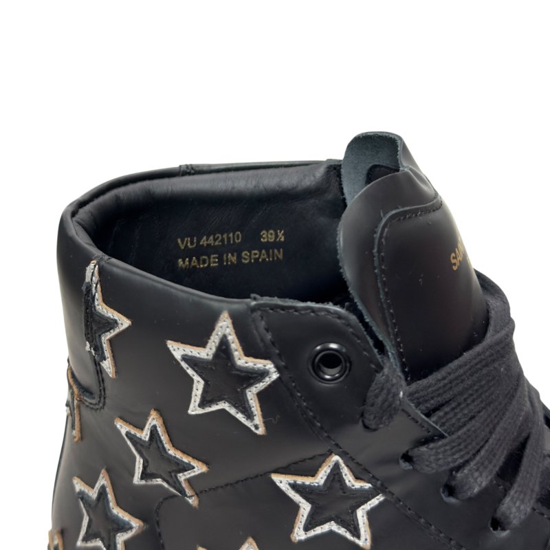 SAINT LAURENT Court 星星⭐️ 高筒 運動鞋-12