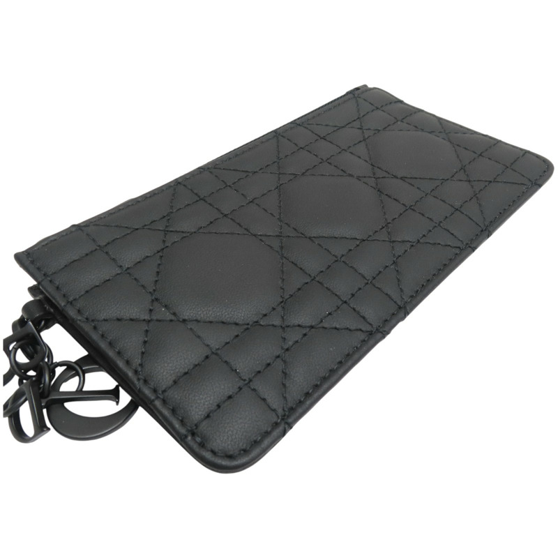 黑色牛皮 Lady Dior 零錢包 名片夾【Dior 迪奧】-2