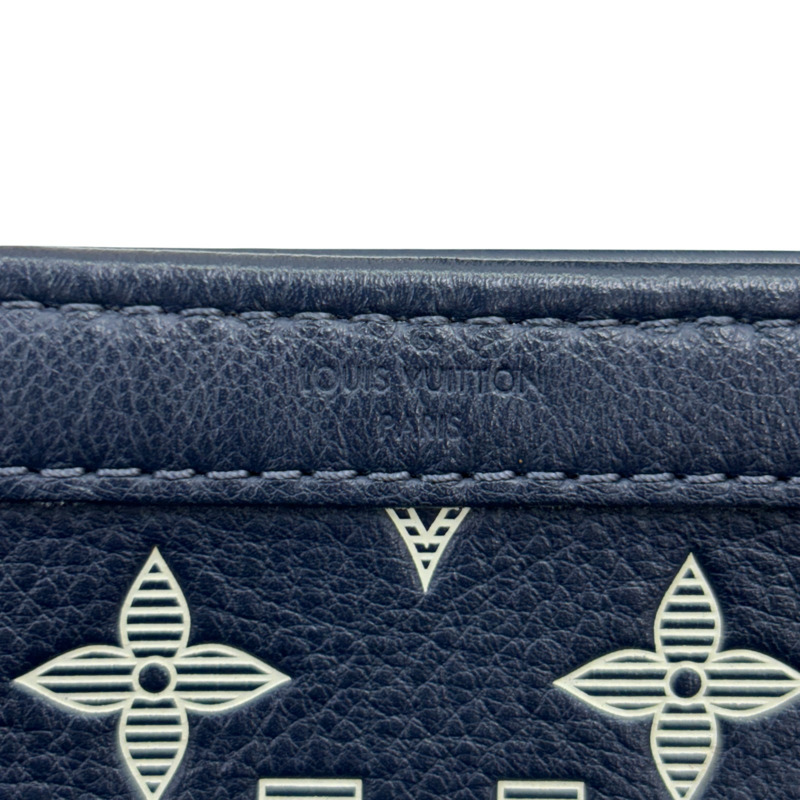 Monogram Shadow 皮革 藏青色 Gaston 可穿戴式錢包 【LOUIS VUITTON LV 路易威登】 M83384-6