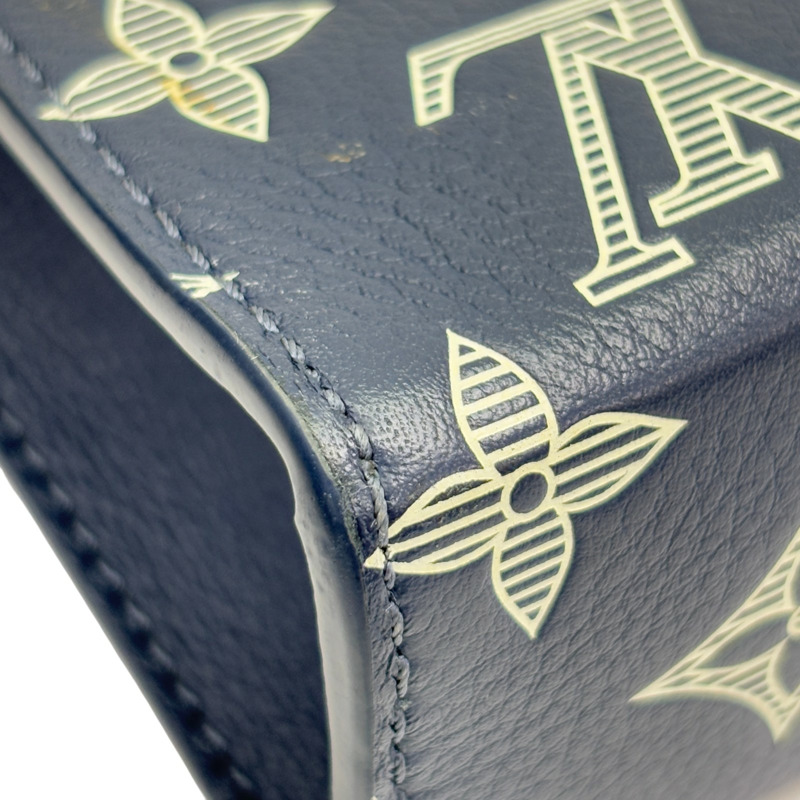 Monogram Shadow 皮革 藏青色 Gaston 可穿戴式錢包 【LOUIS VUITTON LV 路易威登】 M83384-12