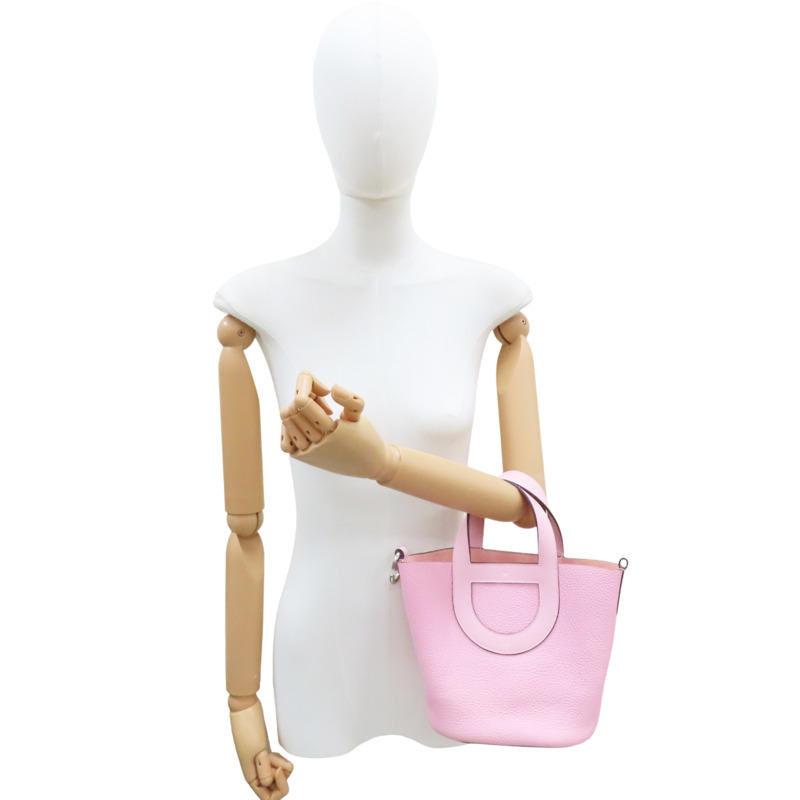 櫻花粉色 Taurillon牛皮 In The Loop 18 手提包 B刻【HERMES 愛馬仕】-7