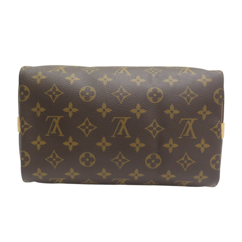棕色原花帆布 Speedy Bandouliere 25 兩用包【LOUIS VUITTON LV 路易威登】 M41113-3