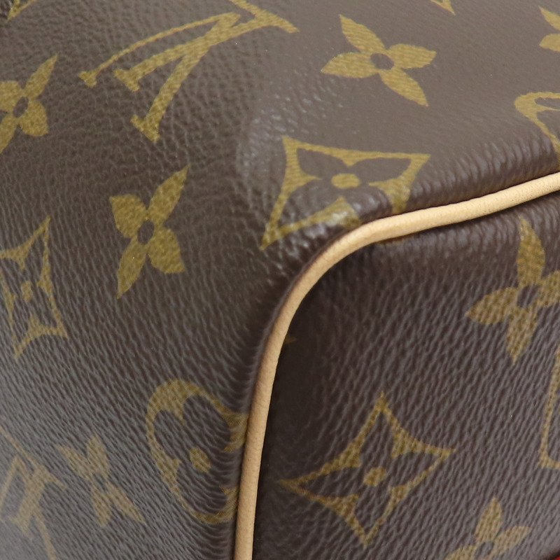 棕色原花帆布 Speedy Bandouliere 25 兩用包【LOUIS VUITTON LV 路易威登】 M41113-10