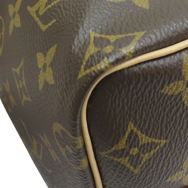 棕色原花帆布 Speedy Bandouliere 25 兩用包【LOUIS VUITTON LV 路易威登】 M41113-12
