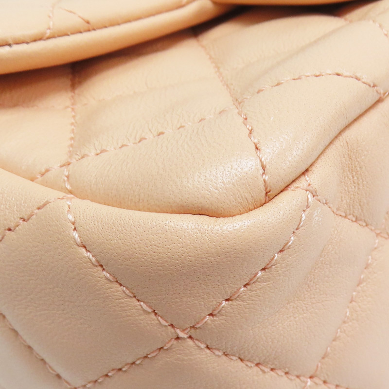 粉橘色 羊皮 Coco 17金球 鏈帶 肩背包 金釦【CHANEL 香奈兒】 A35200-9